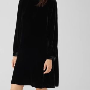 Eileen Fisher Velvet Long-Sleeve Dress | XXS | PERFECT CONDITION
